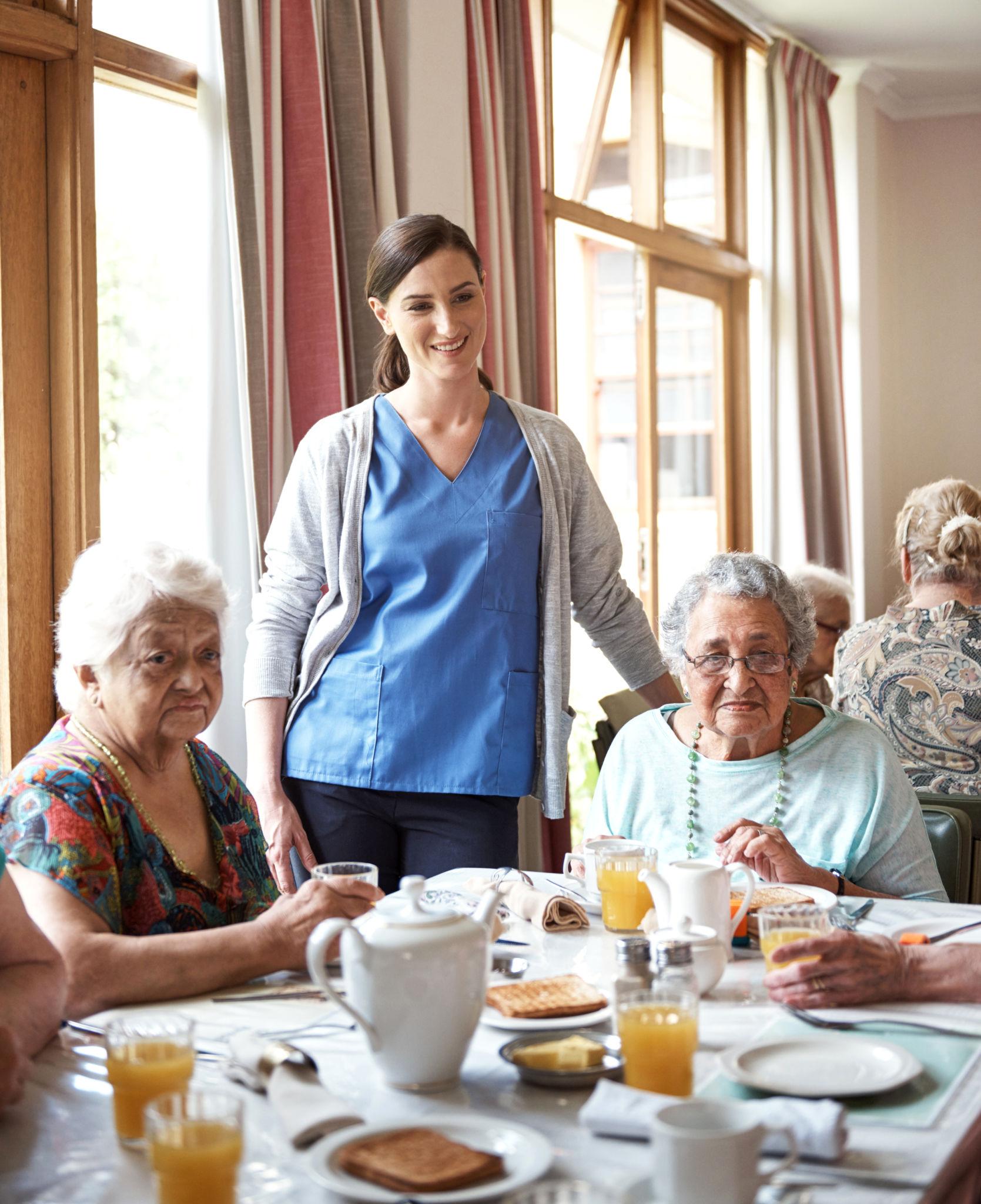 Compassionate companionship care for senior woman